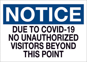 COVID-19 Notice