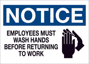 Hand Washing Notice